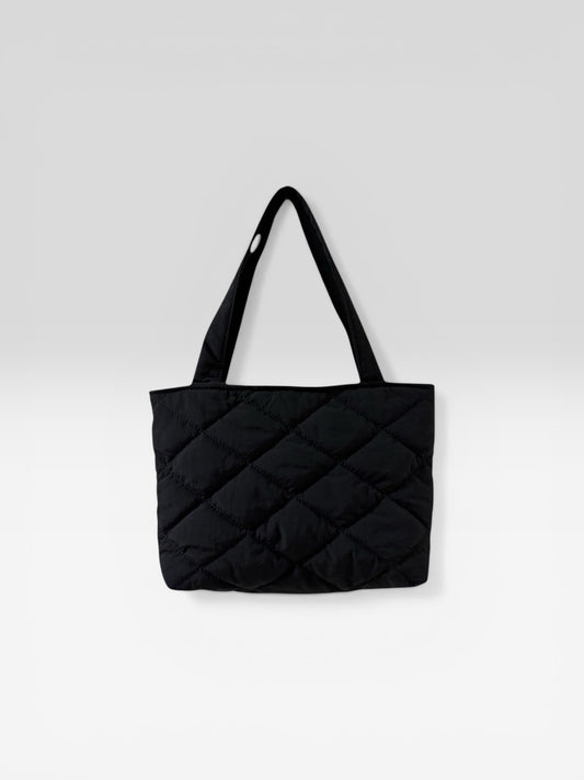 Tote Bag DELUXE - UNI Schwarz / wasserabweisender Stoff